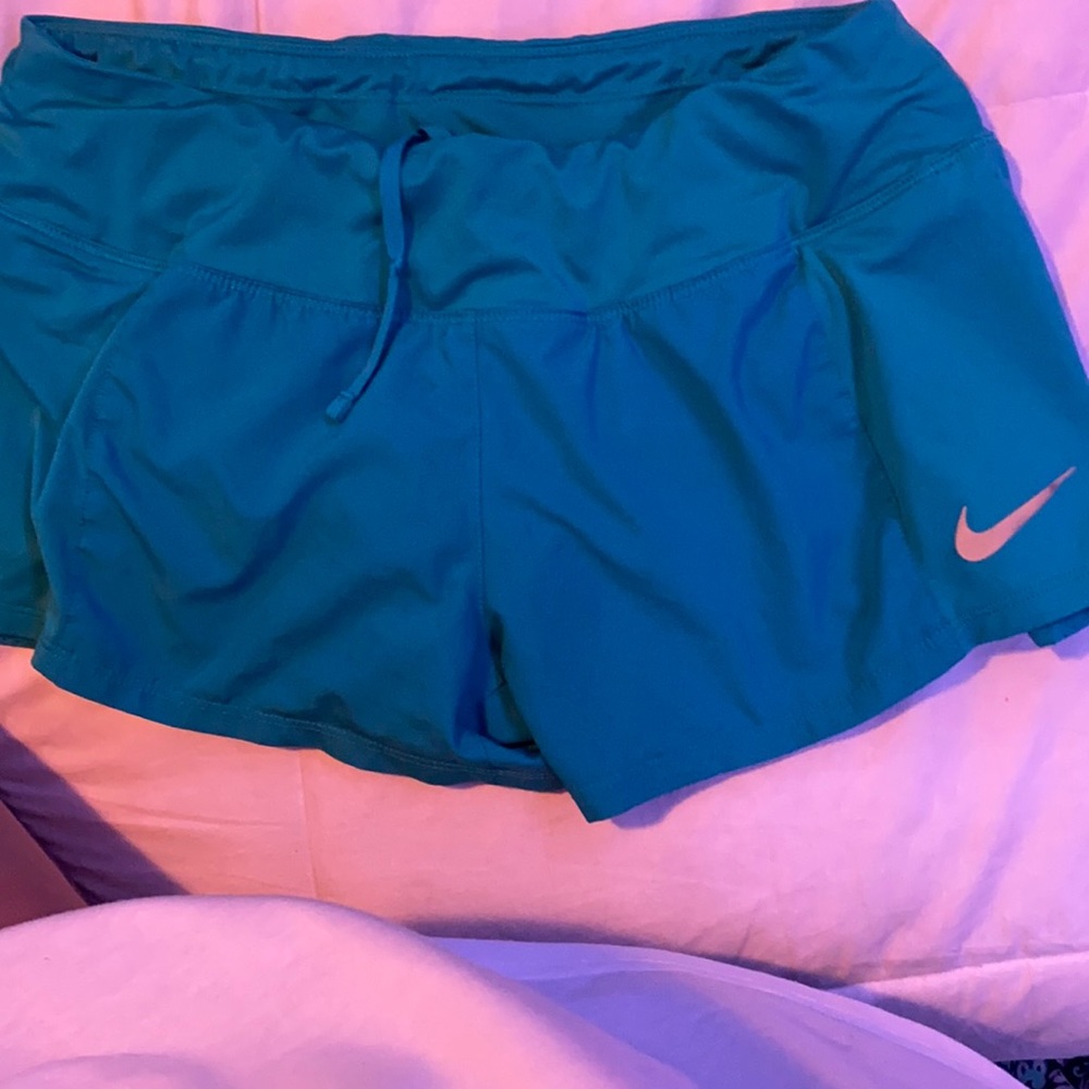 turquoise nike shorts